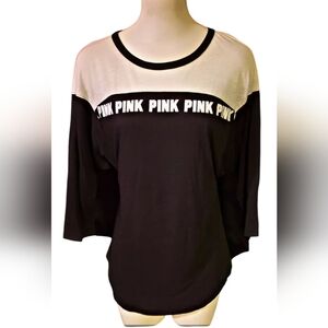 Pink Victoria Secret Logo Top